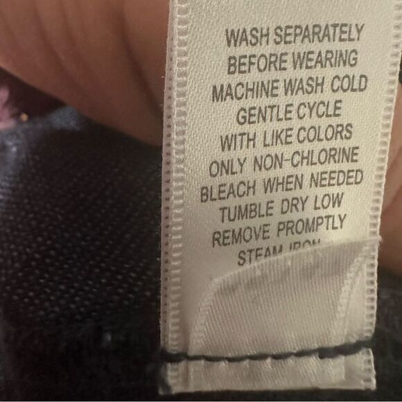 Garnet Hill Blue Linen Dress 10 Embroidered Neckline Short Sleeve Pockets 11 - Picture 6 of 8